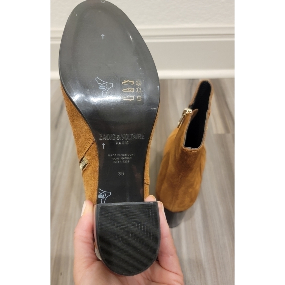 Zadig & Voltaire Lena Suede Ankle Boots - Picture 13 of 14